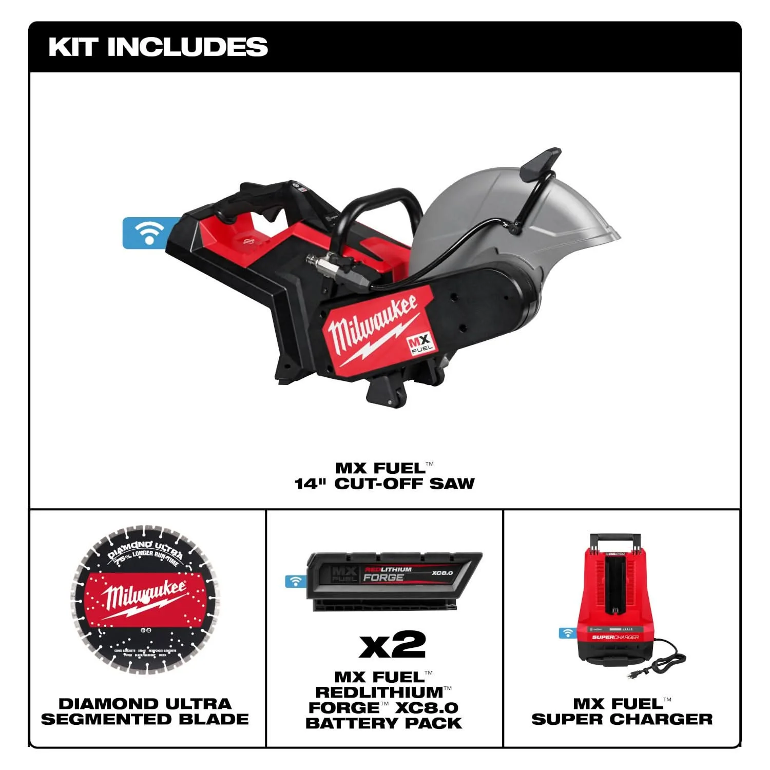 Milwaukee MXF315-2XC MX FUEL 14" Cut-Off Saw w/ RAPIDSTOP Brake Kit - Image 2