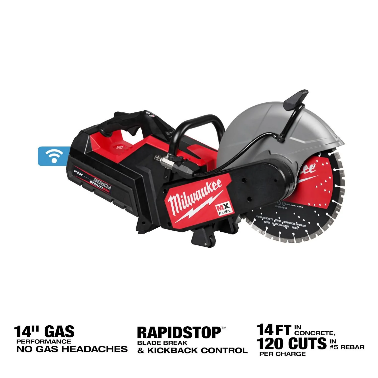 Milwaukee MXF315-2XC MX FUEL 14" Cut-Off Saw w/ RAPIDSTOP Brake Kit - Image 3
