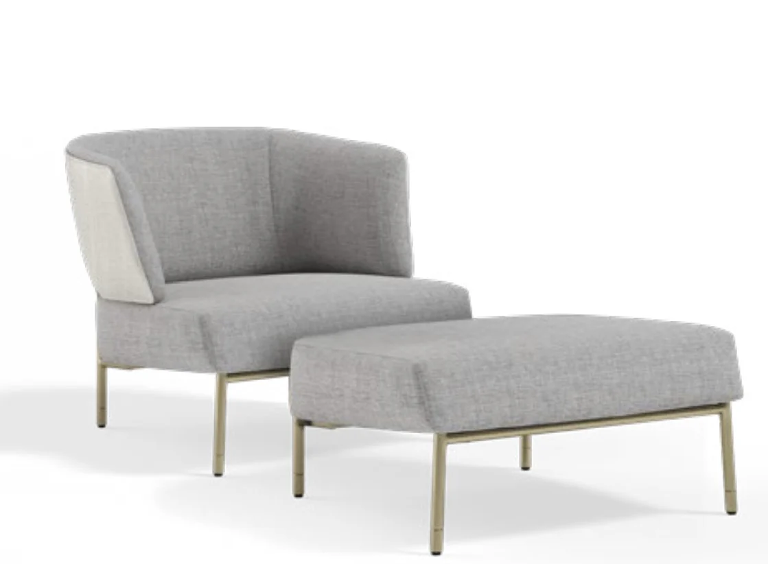MYKONOS CHAIR WITH POUF | ,340.00
