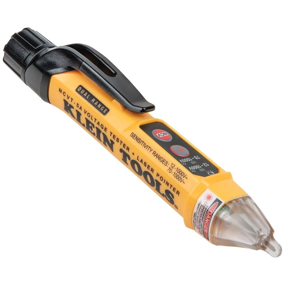 Klein Tools NCVT-5A Non-Contact Voltage Tester Pen, Dual Range, with Laser Pointer - Image 1