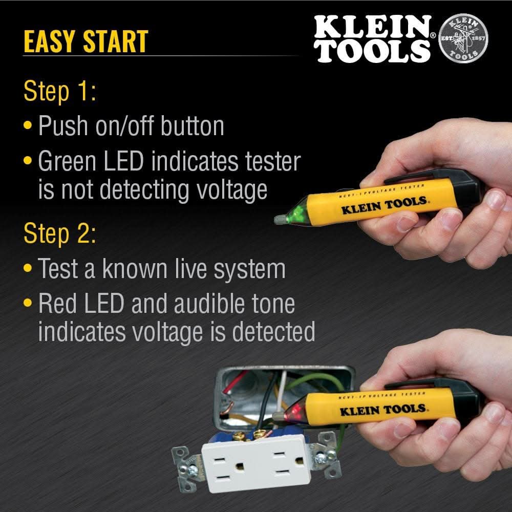 Klein NCVT1P Non-Contact Voltage Tester Pen, 50 to 1000V AC - Image 3