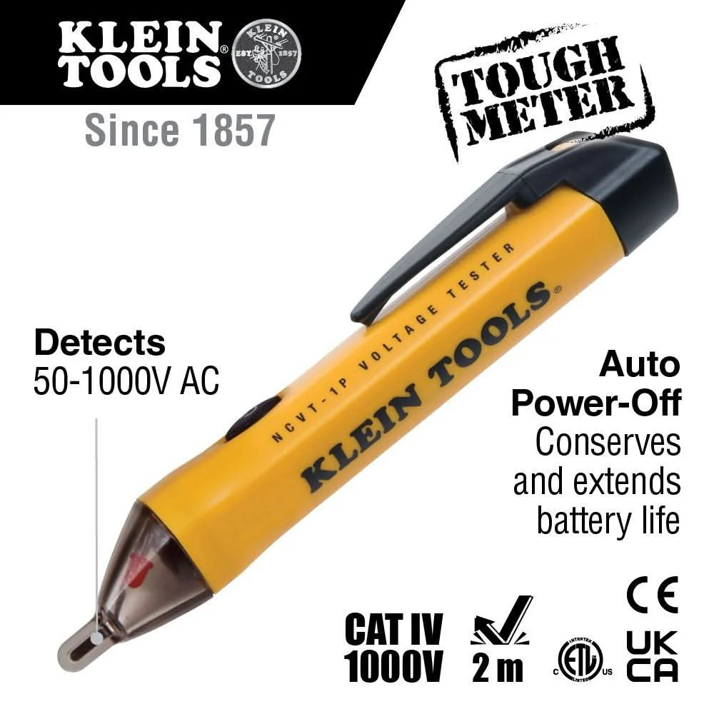 Klein NCVT1P Non-Contact Voltage Tester Pen, 50 to 1000V AC - Image 2