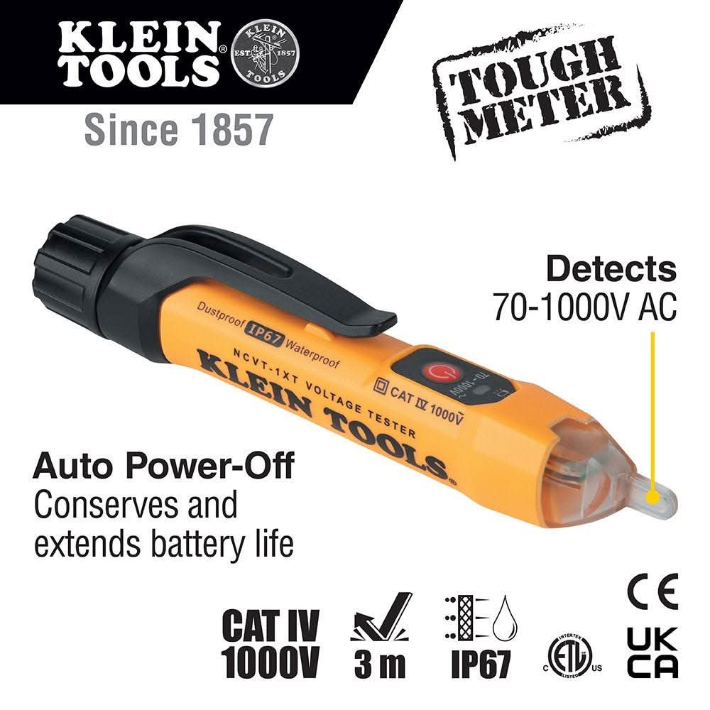 Klein Tools NCVT1XT 70 - 1000V Non-Contact AC Voltage Tester - Image 2
