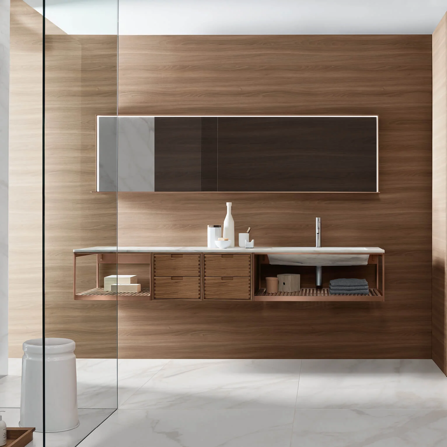 FJORD 19.03 l washbasin & mirror by NOORTH