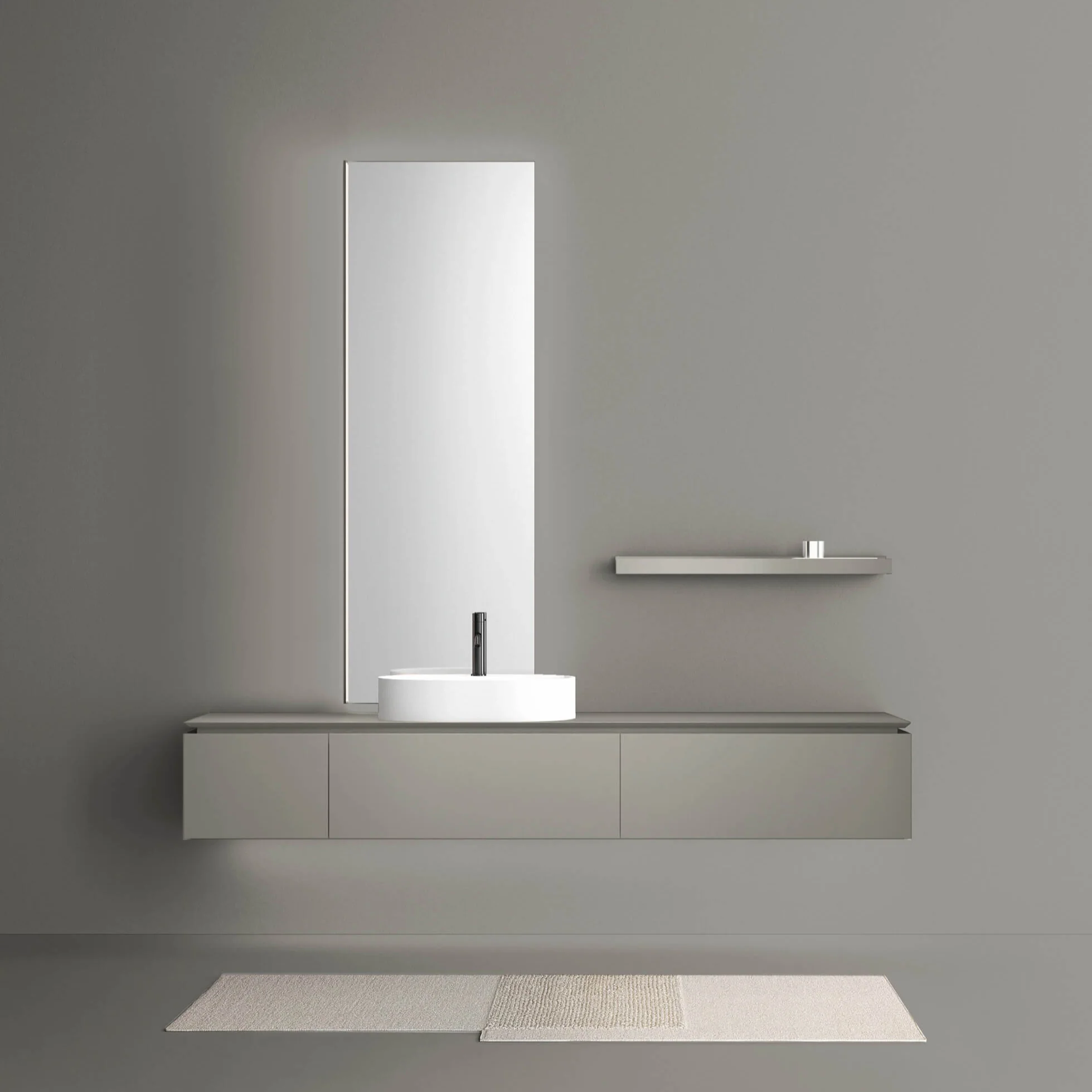 PURO 19.12 B l washbasin & mirror by NOORTH