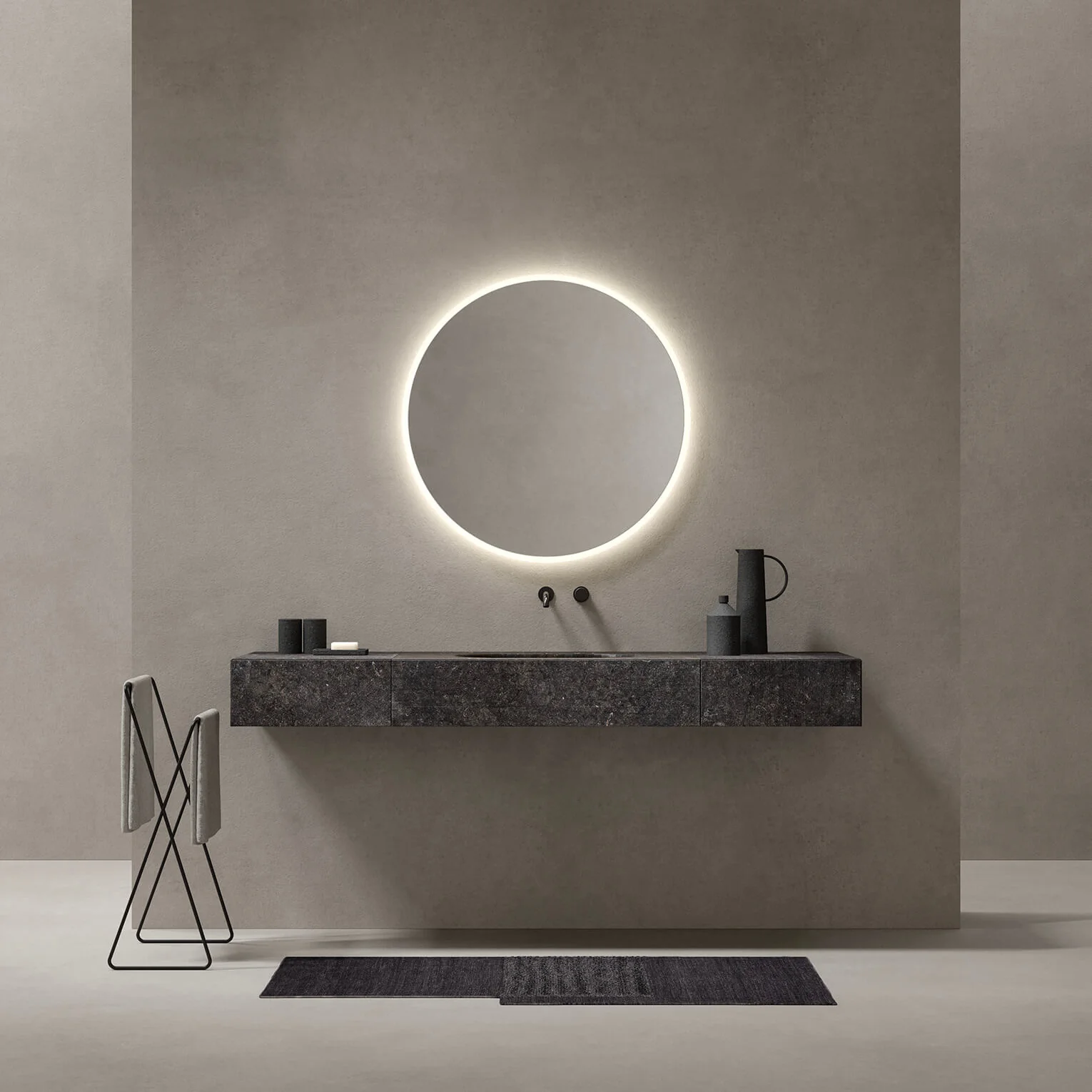 AZUCO 23.03 l washbasin & mirror by NOORTH