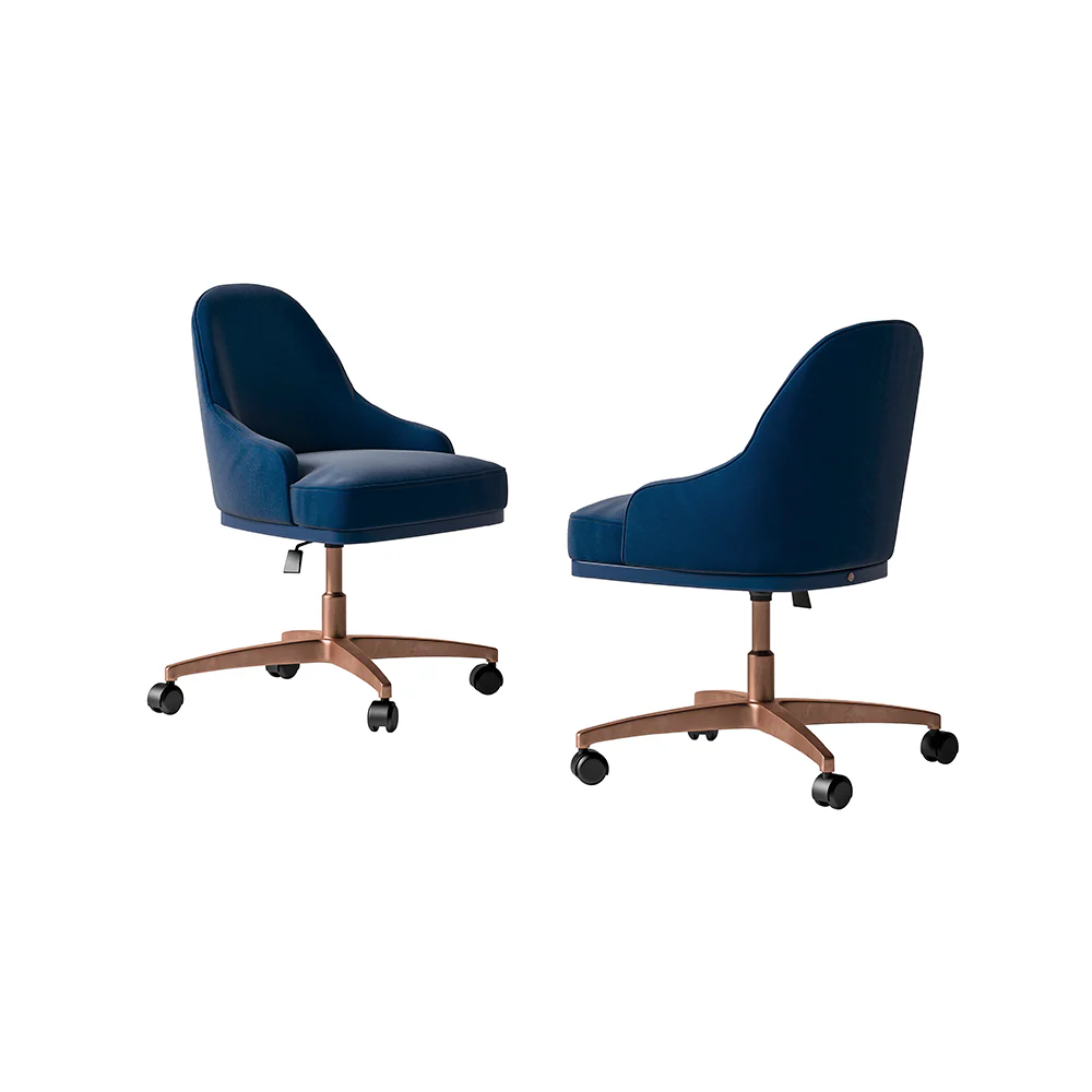 SESTO SENSO SWIVEL OFFICE LEATHER CHAIR I $5,850.00 - Image 2