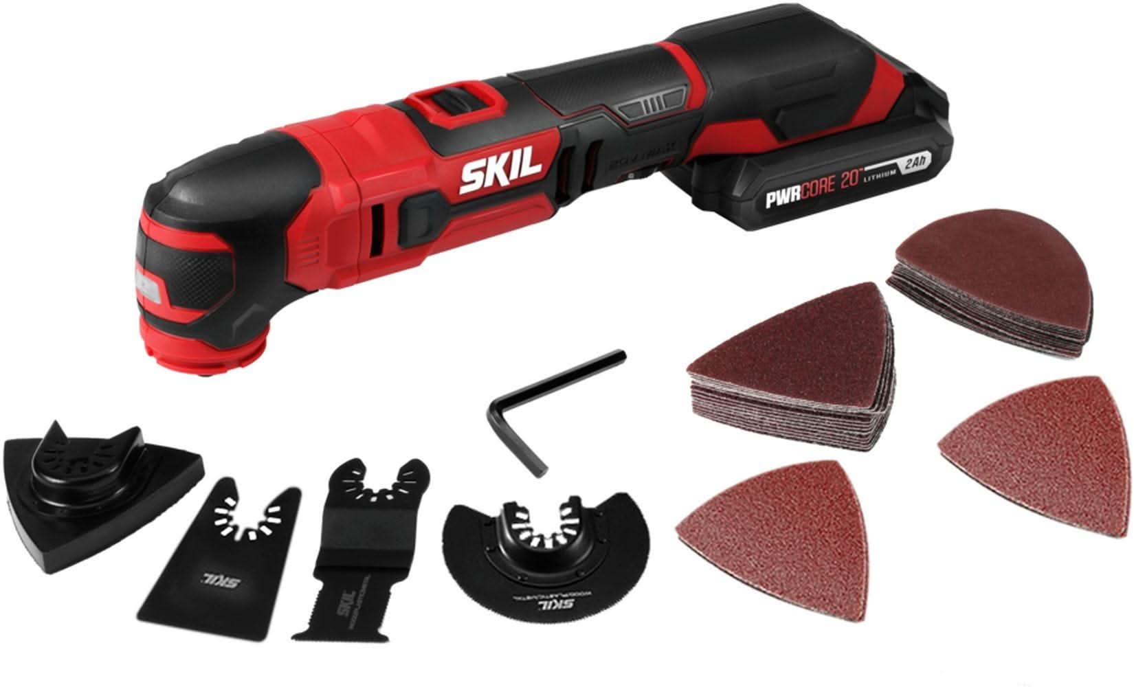 SKIL OS593002 PWR CORE 20 20V Oscillating MultiTool Kit with PWRCore 20 2.0Ah Lithium Battery - Image 2