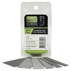 Grex P6/MP-STS 23-Gauge 304 Stainless Steel Pin Nail Multi Pack, 3/8" to 1-3/8", 3000 Pack - Image 1