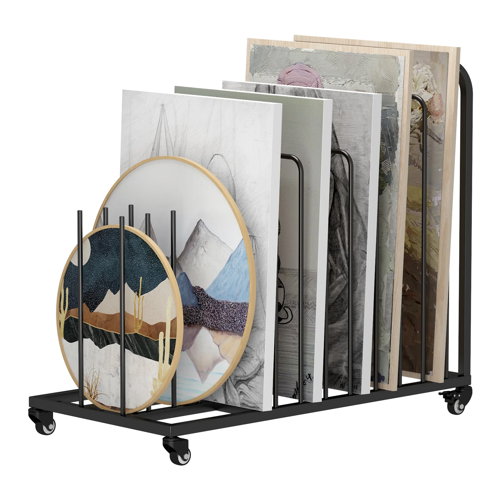 Advwin Art Storage Rack with Wheels - Image 2