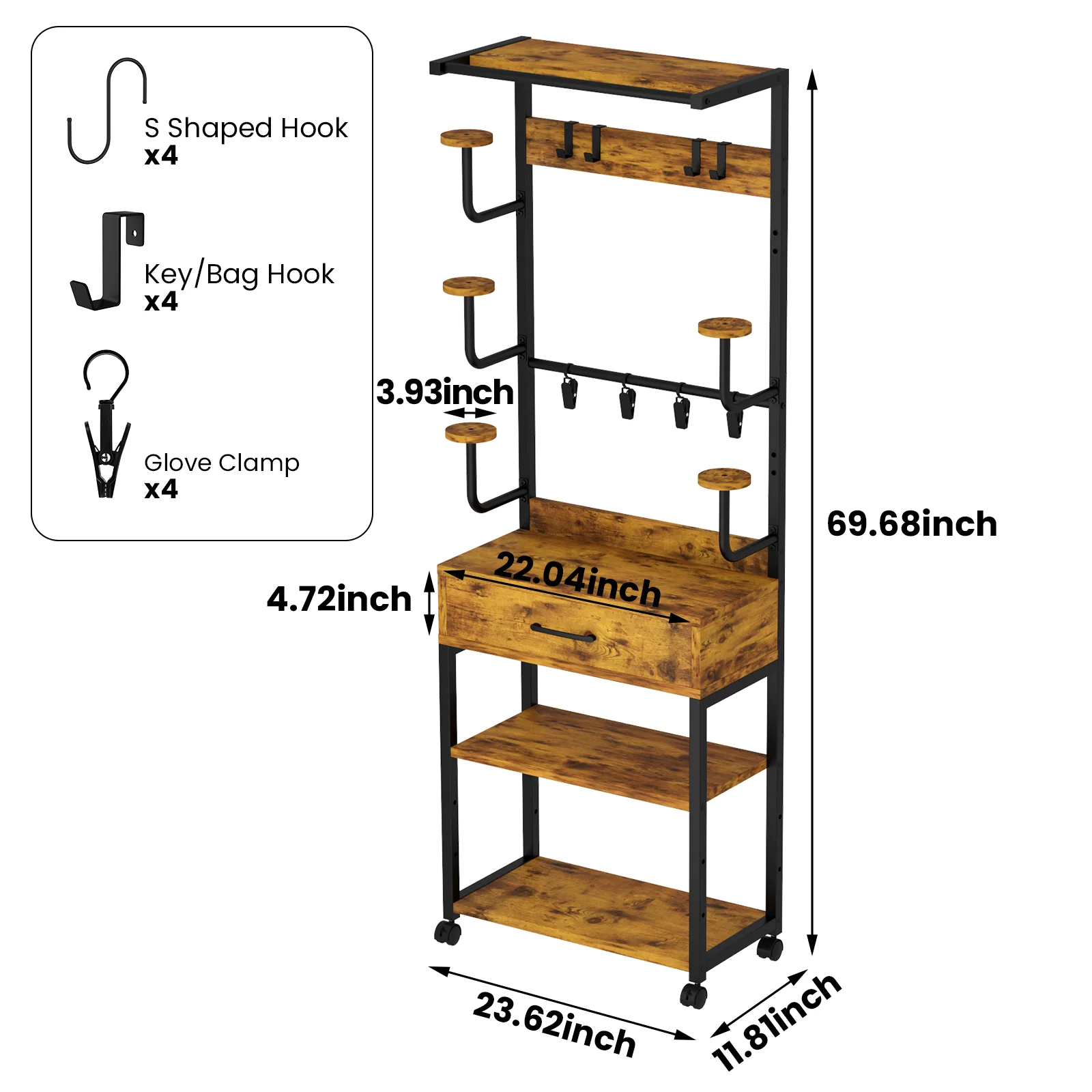 Advwin Helmet & Gear Storage Rack - Image 3