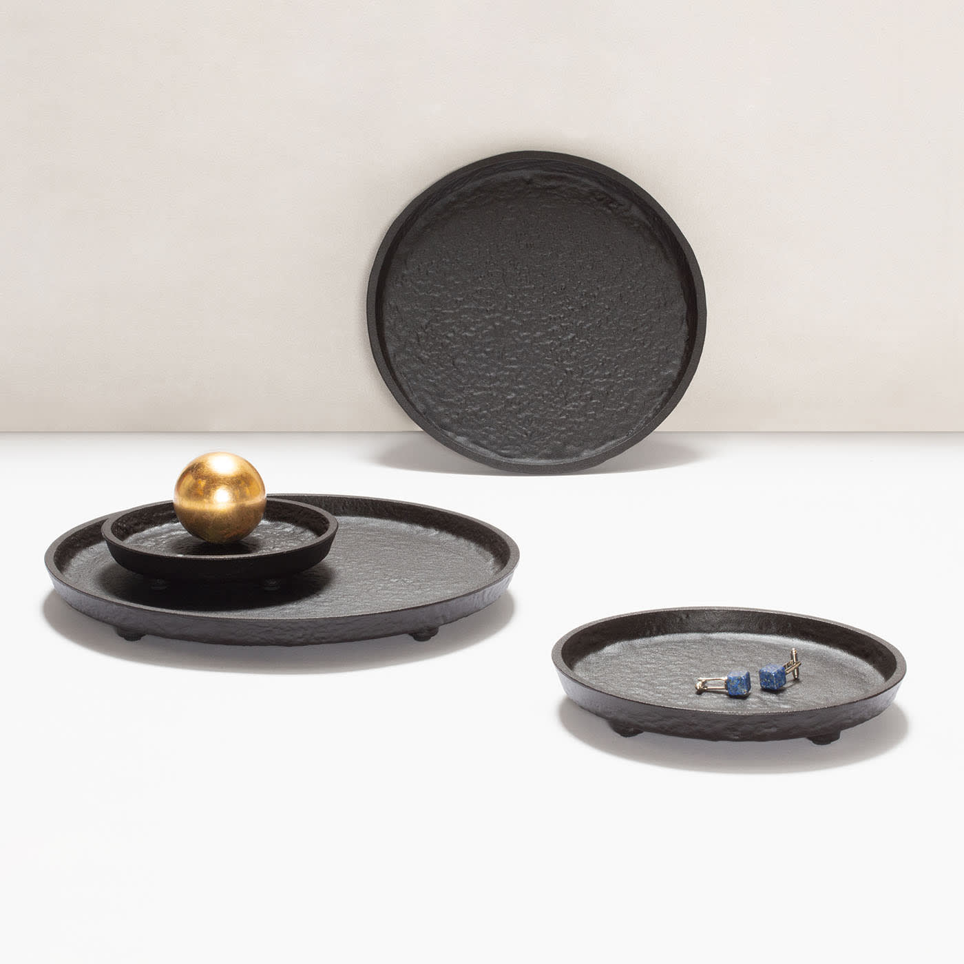 GIOBAGNARA | MONZA IMPERFECT BRONZE ROUND VALET TRAY | $430.00 - $820.00 - Image 2