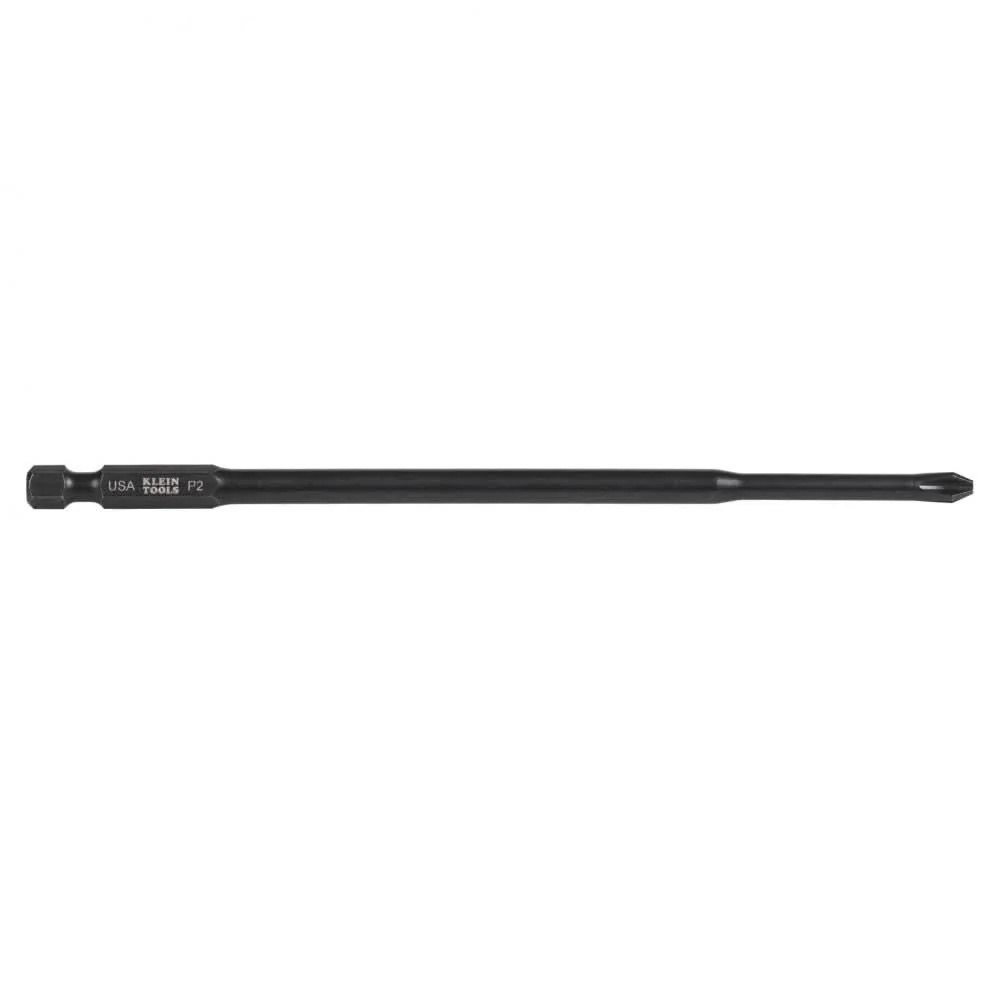 Klein Tools PH262 #2 Phillips Tip Power Drivers, 6-Inch Bit 2-Pack - Image 1