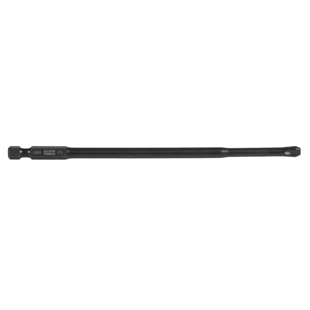 Klein Tools PH362 #3 Phillips Power Drivers 6-Inch Bit, 2-Pack - Image 1