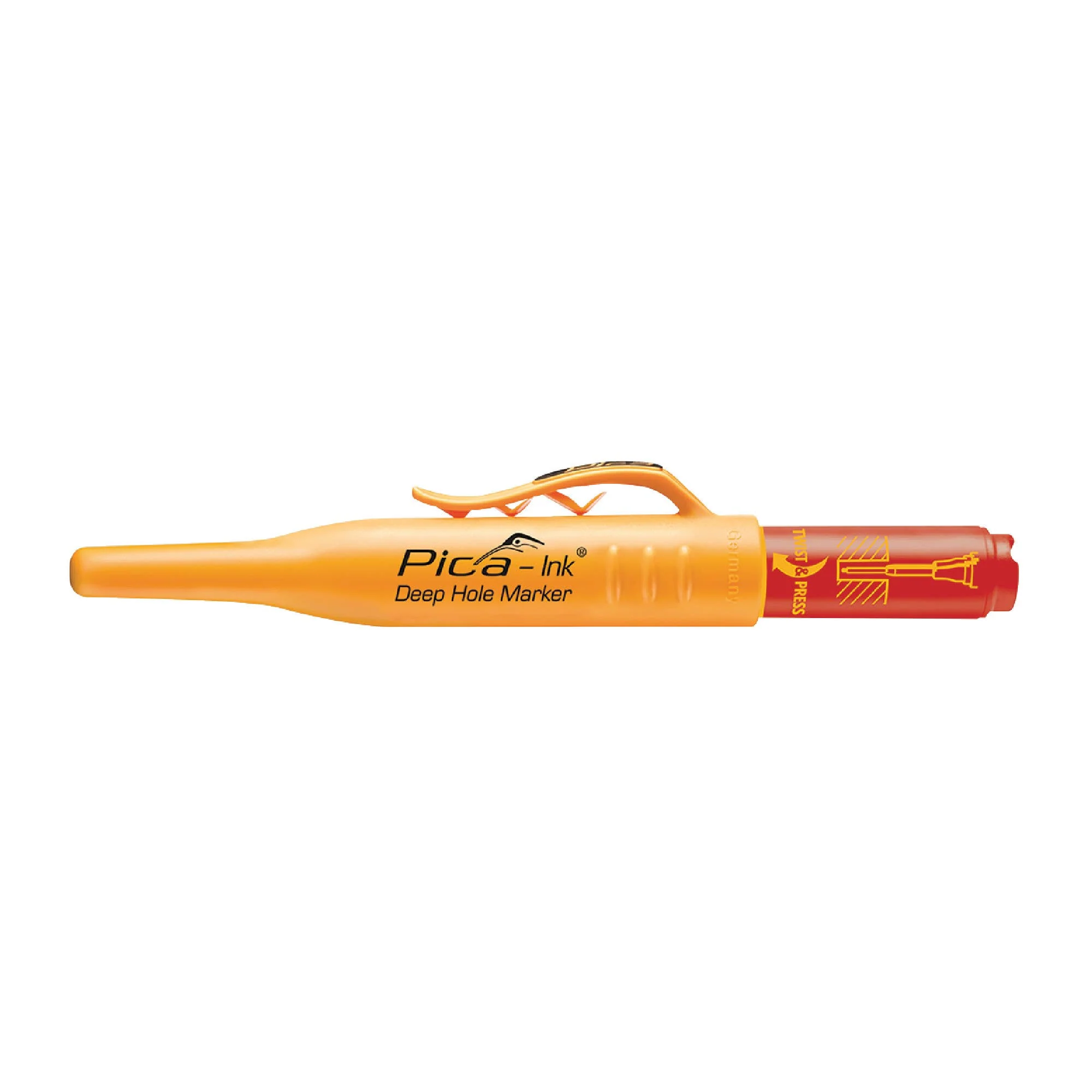 Pica 150/40/SB Red Ink Marker For Deep Hole w/ Quiver Holder, 1-Pack - Image 3