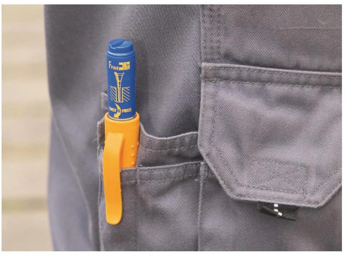 Pica 150/41/SB Blue Ink Marker For Deep Hole w/ Quiver Holder, 1-Pack - Image 2