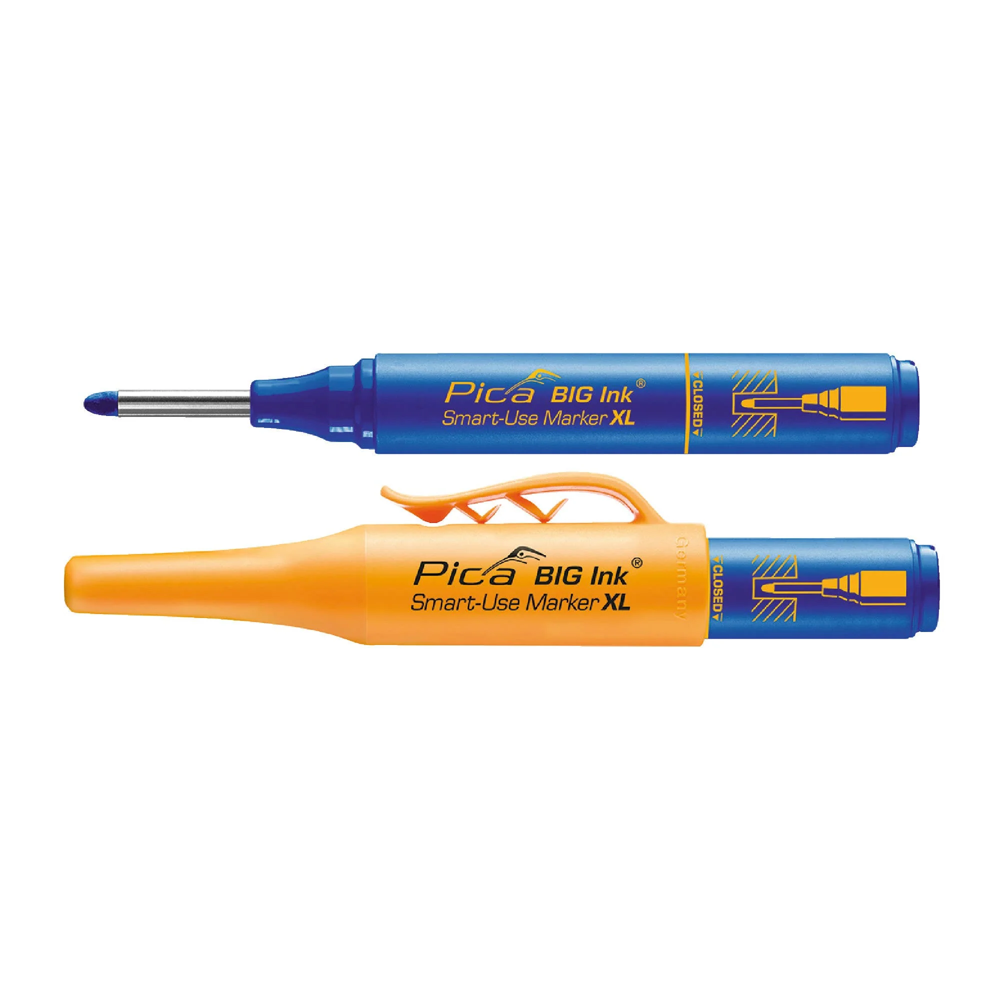 Pica 170/41/SB Blue Ink Marker For Deep Hole w/ Quiver Holder, 1-Pack - Image 3