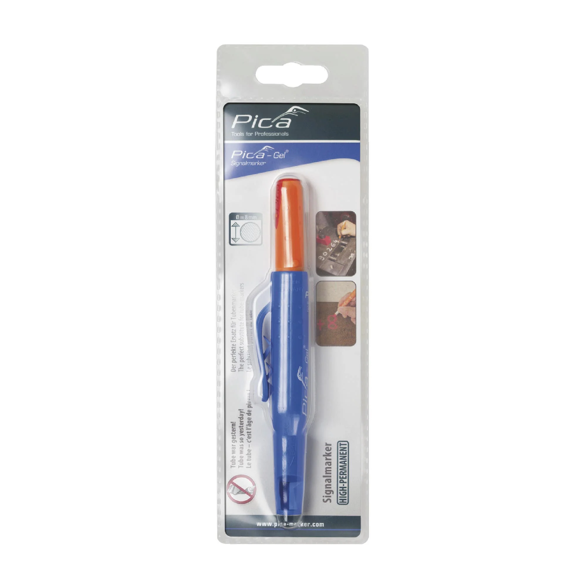 Pica 8082/SB Red Gel Signalmarker w/ Quiver Holder, 1-Pack - Image 2