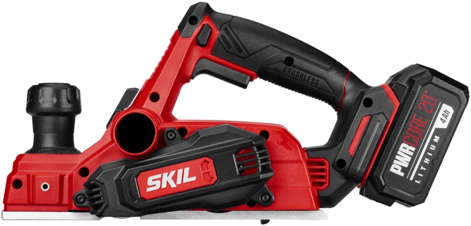 SKIL PL5938-1A PWRCore 20 Brushless 20V 3-1/4" Planer Kit with 4.0Ah Battery and PWR JUMP Charger - Image 2