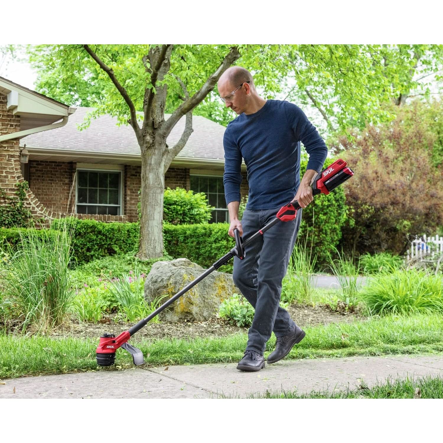 SKIL PLT1500C-10 PWR CORE 40 Brushless 40V 16 In. Power Head String Trimmer Kit - Image 2