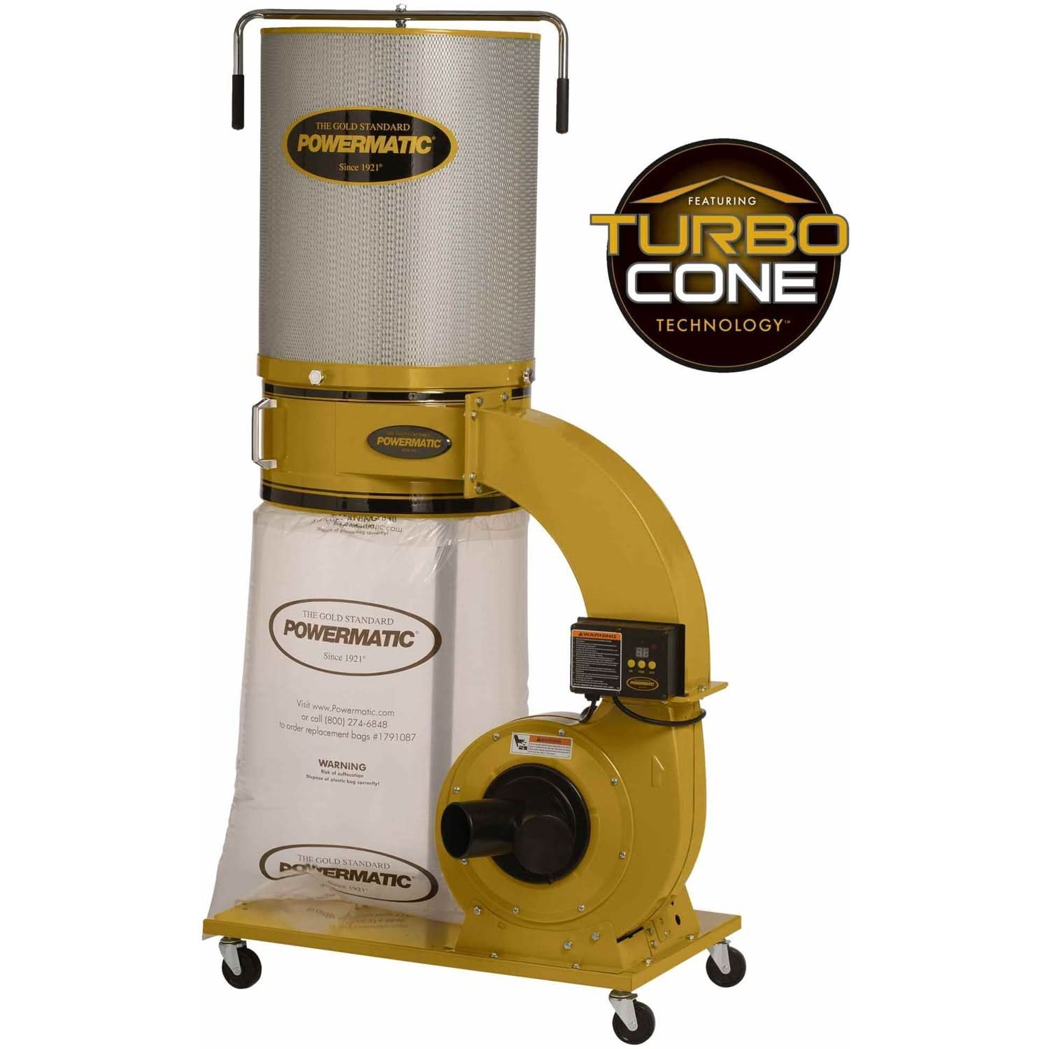 Powermatic 1791079K PM1300TX-CK Dust Collector, 1.75HP 1PH 115/230V, 2-Micron Canister Kit - Image 2