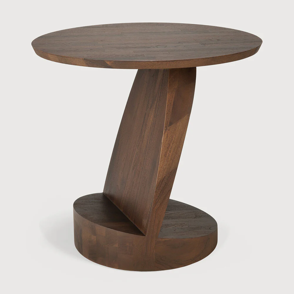 ETHNICRAFT OBLIC SIDE TABLE - TEAK BROWN | $919.00 - Image 2