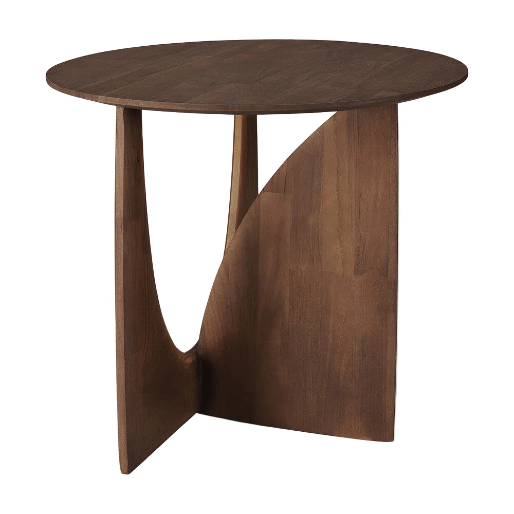 ETHNICRAFT GEOMETRIC SIDE TABLE - TEAK BROWN | $699.00 - Image 1