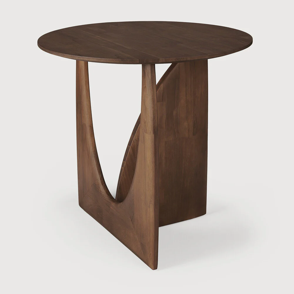 ETHNICRAFT GEOMETRIC SIDE TABLE - TEAK BROWN | $699.00 - Image 2