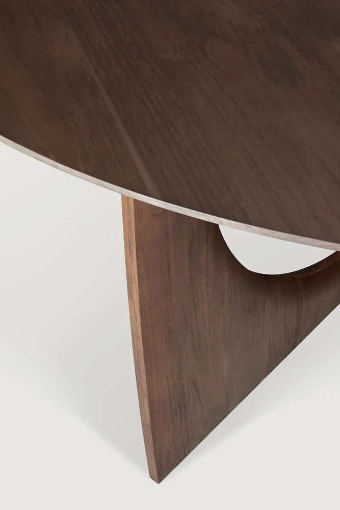 ETHNICRAFT GEOMETRIC DINING TABLE - TEAK BROWN | $4,339.00 - Image 2