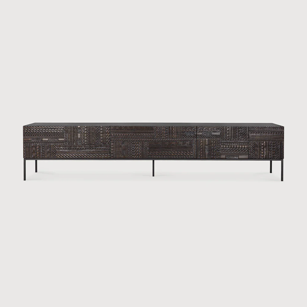 ETHNICRAFT TABWA TV CUPBOARD - TEAK OFF BLACK | $2,829.00 - $3,709.00 - Image 2