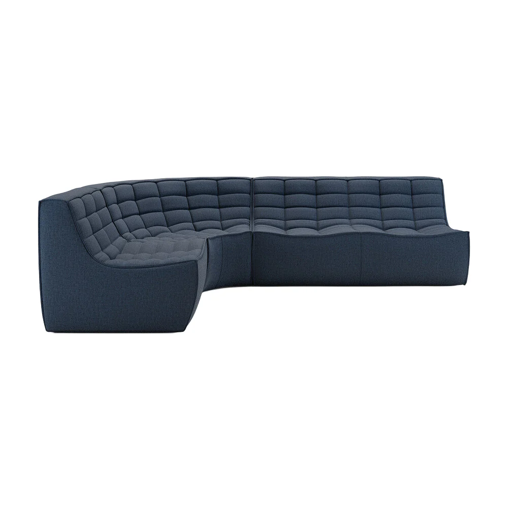 ETHNICRAFT N701 MODULAR SOFA - 4 - 90° ROUND CORNER | $7,317.00 - Image 1