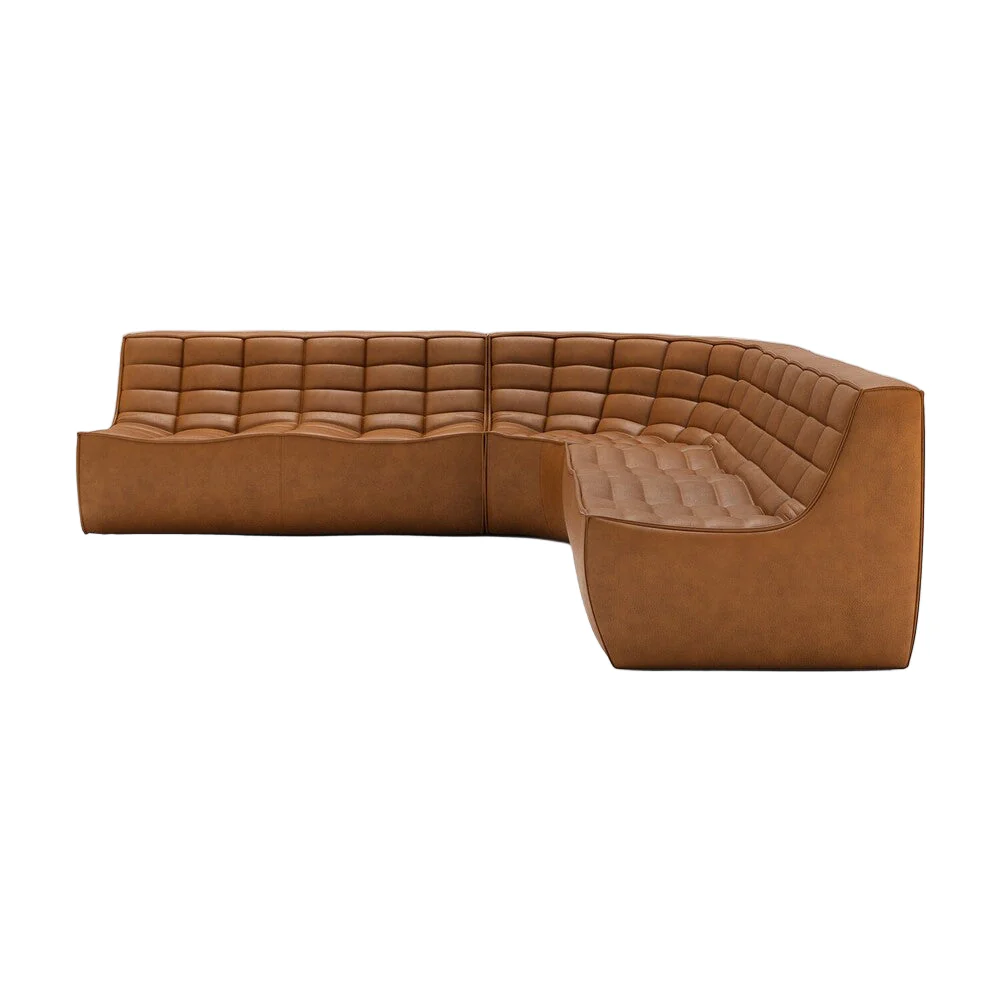 ETHNICRAFT N701 MODULAR SOFA - 5 - 90° ROUND CORNER | $12,807.00 - Image 1