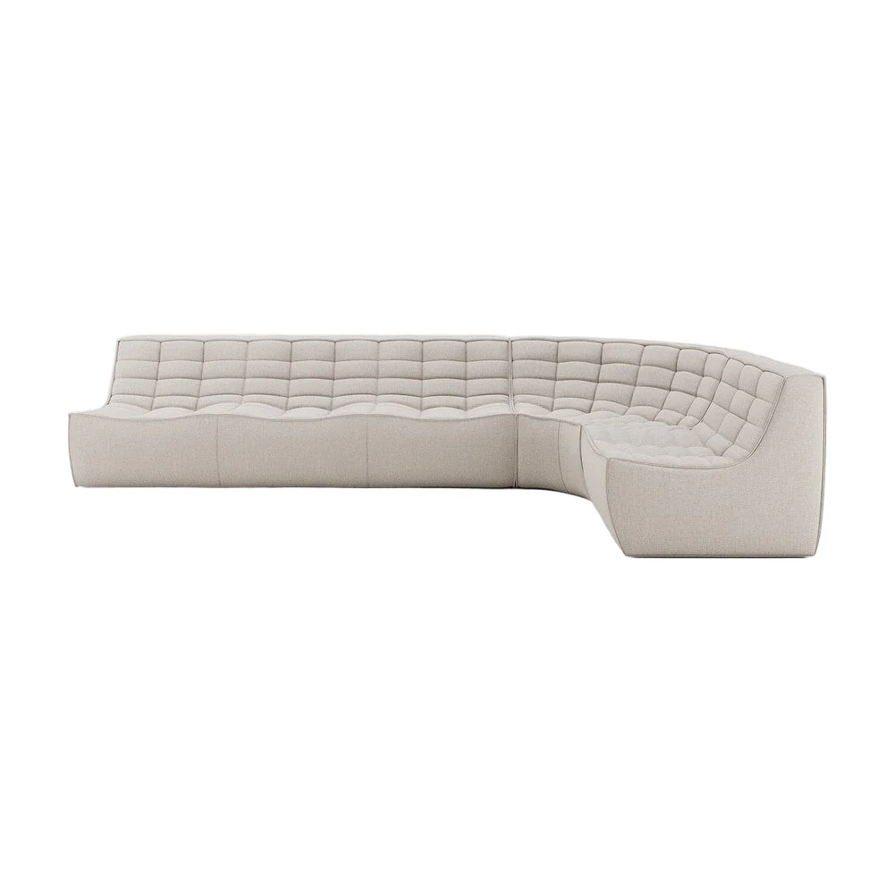 ETHNICRAFT N701 MODULAR SOFA - 5 - 90° ROUND CORNER | $7,697.00 - Image 1