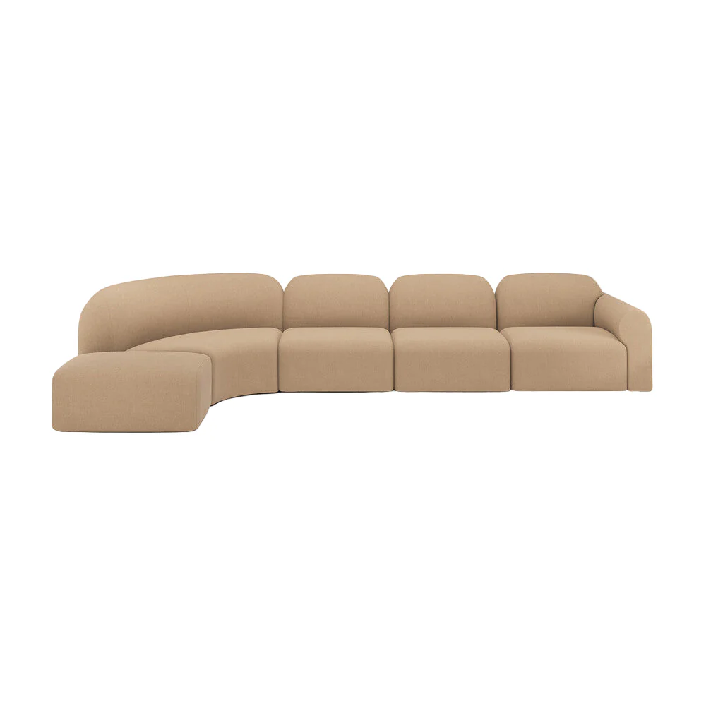 ETHNICRAFT BULKY MODULAR SOFA – 5 – SQUARE FOOTSTOOL | ,435.00