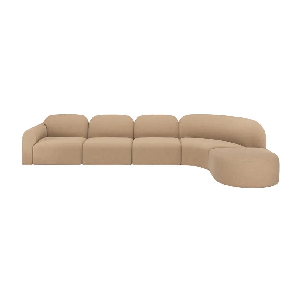 ETHNICRAFT BULKY MODULAR SOFA – 5 – ROUND FOOTSTOOL | ,805.00