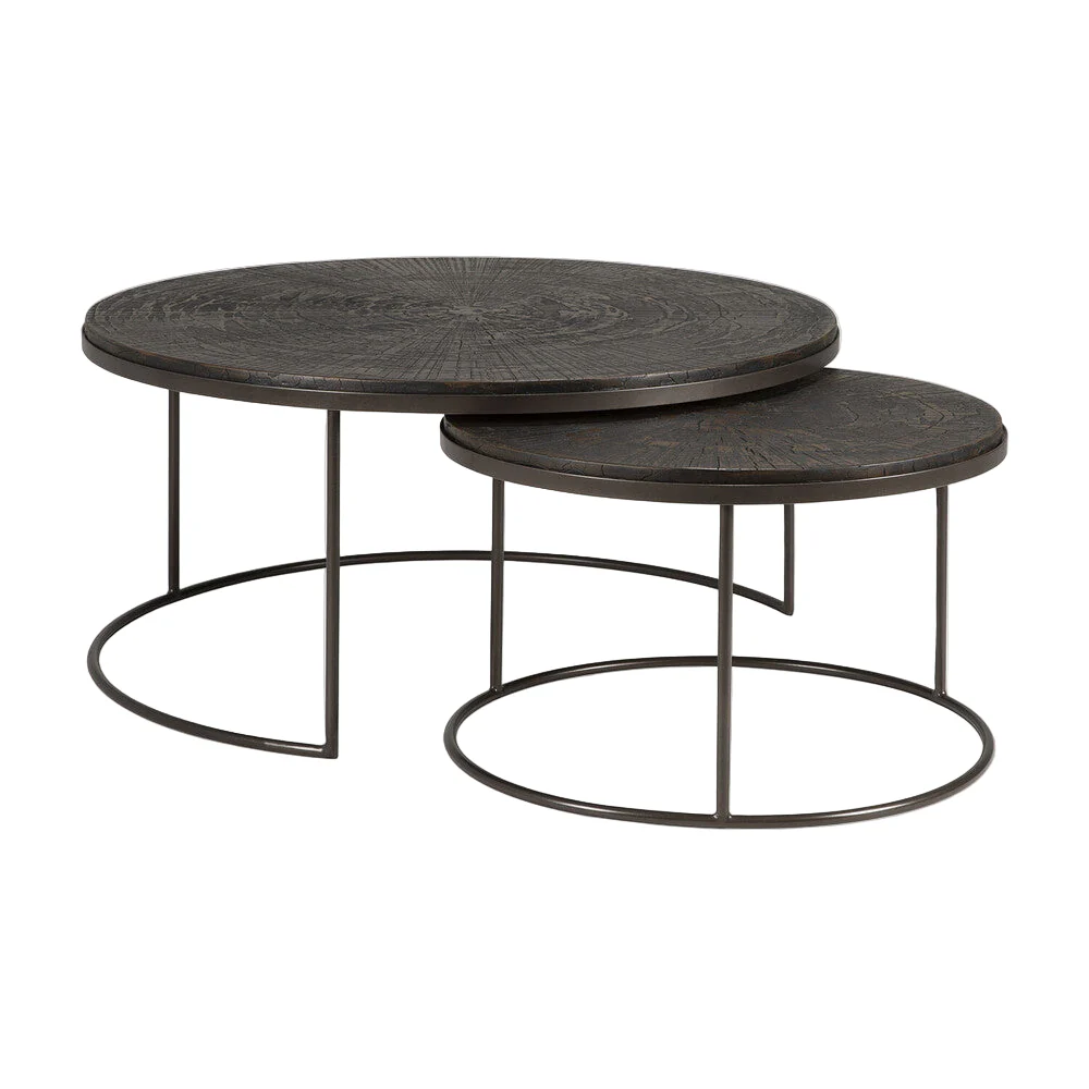 ETHNICRAFT NESTING COFFEE TABLE SET – RAY UMBERS | ,119.00