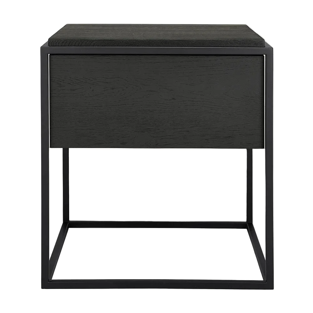 ETHNICRAFT MONOLIT BEDSIDE TABLE – OAK BLACK | 9.00