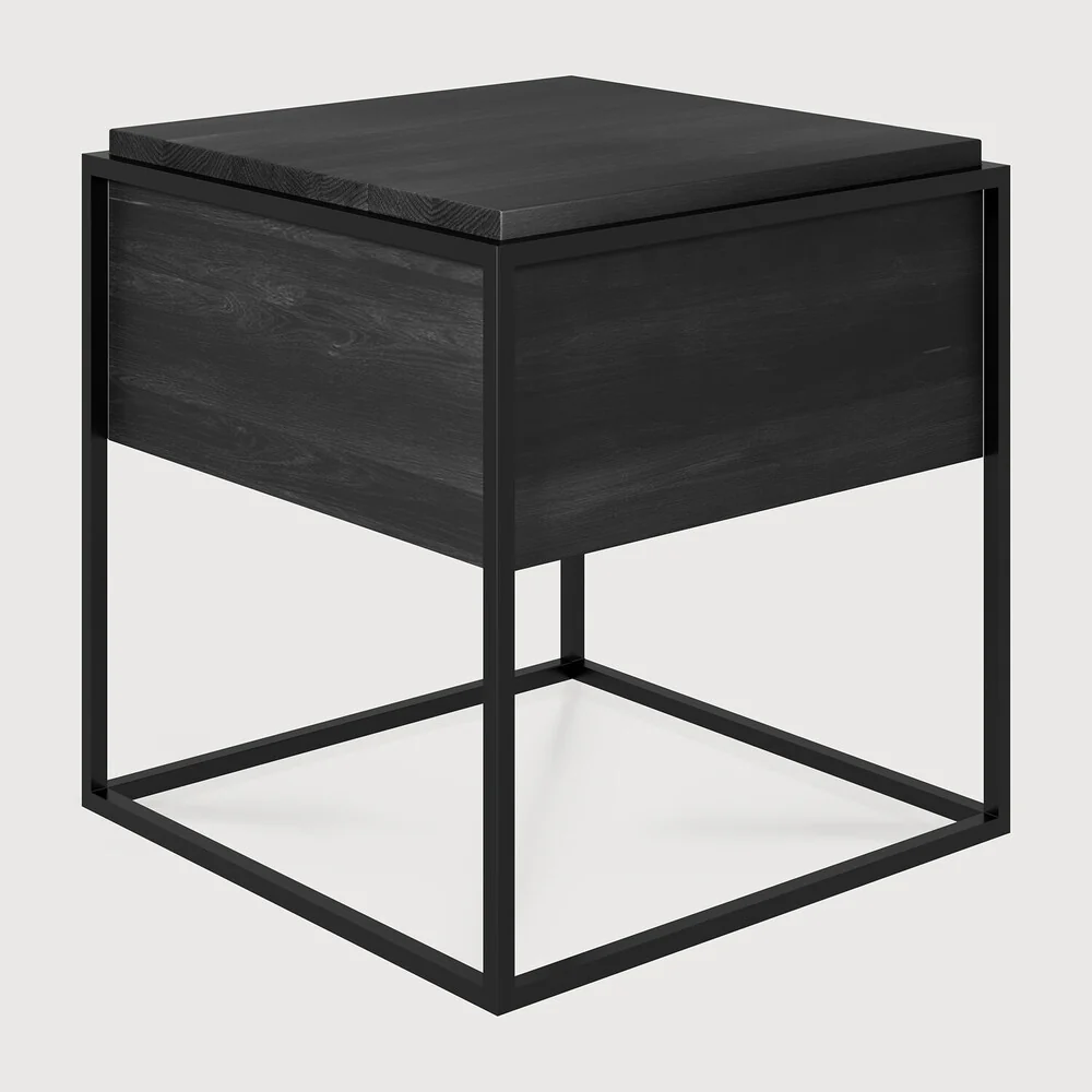 ETHNICRAFT MONOLIT BEDSIDE TABLE - OAK BLACK | $929.00 - Image 2