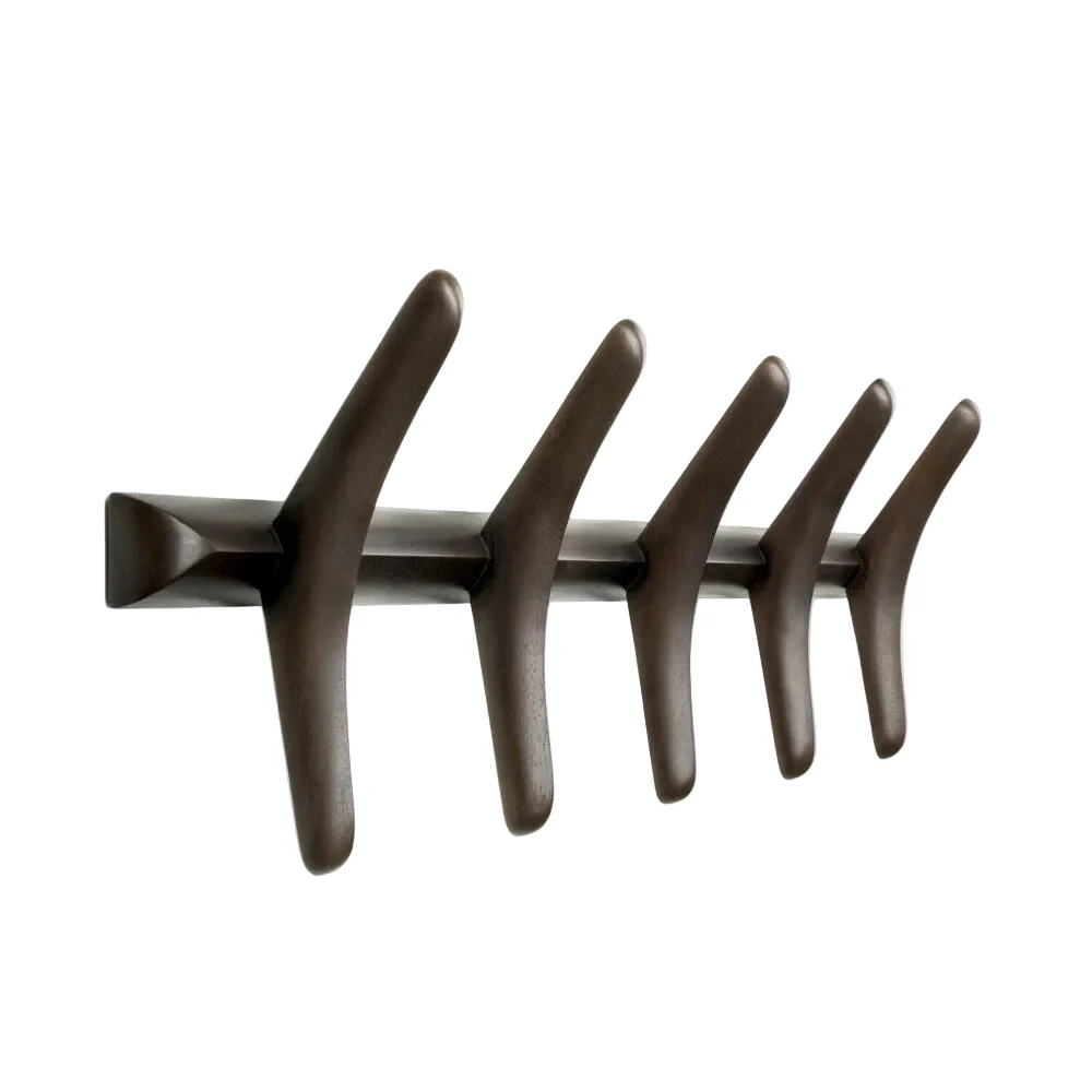 ETHNICRAFT PI WALL COAT RACK – MAHOGANY DARK BROWN | 9.00
