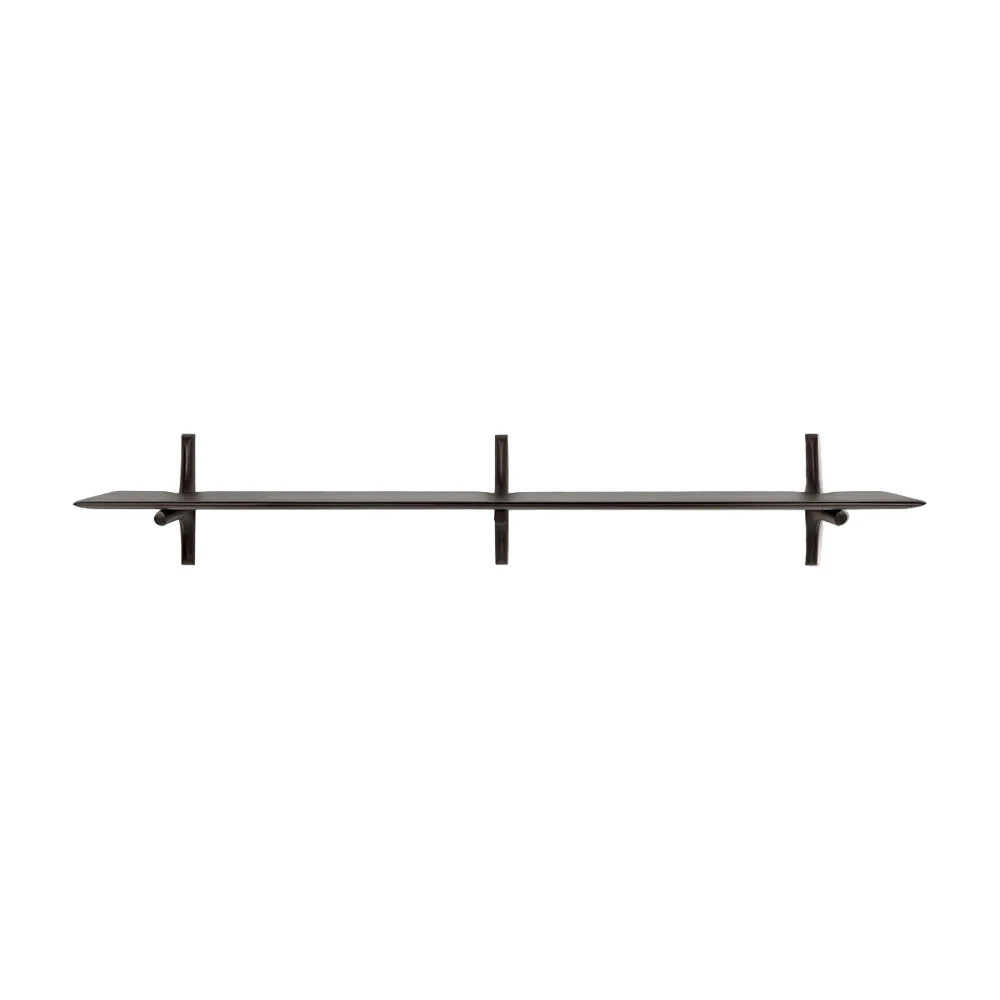 ETHNICRAFT PI WALL SHELF  – MAHOGANY DARK BROWN | 9.00 – 9.00