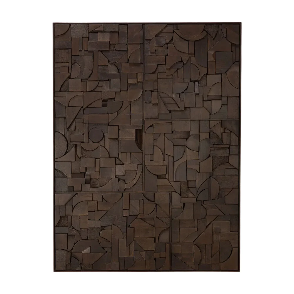 ETHNICRAFT BRICKS RECTANGULAR WALL ART - DARK BROWN | $599.00 - $1,099.00 - Image 1