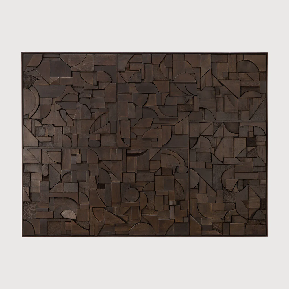 ETHNICRAFT BRICKS RECTANGULAR WALL ART - DARK BROWN | $599.00 - $1,099.00 - Image 2