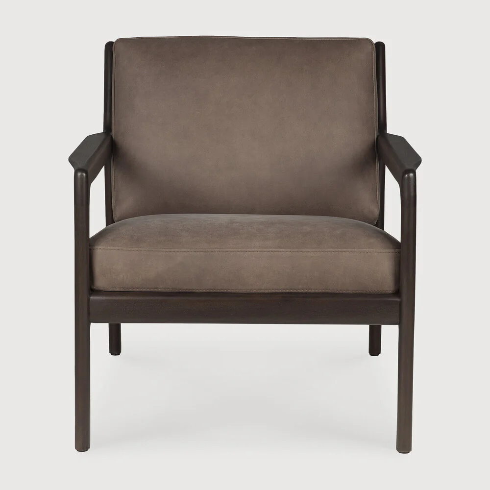 ETHNICRAFT JACK LOUNGE CHAIR - TERRA NUBUCK LEATHER | $2,478.00 - Image 2