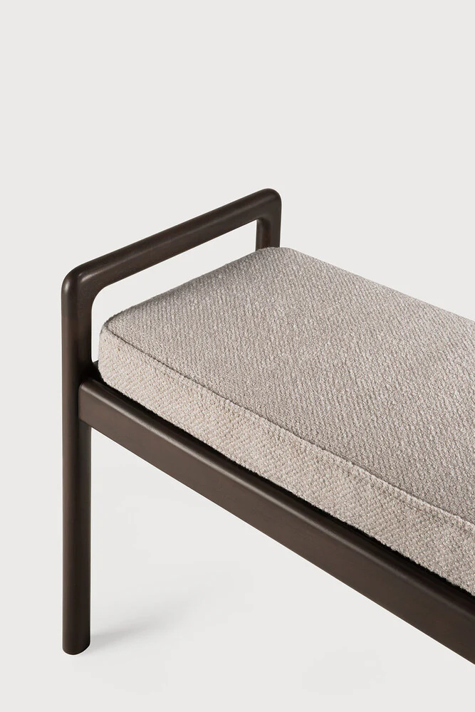 ETHNICRAFT JACK BENCH - MAHOGANY DARK BROWN - IVORY | $1,538.00 - Image 3
