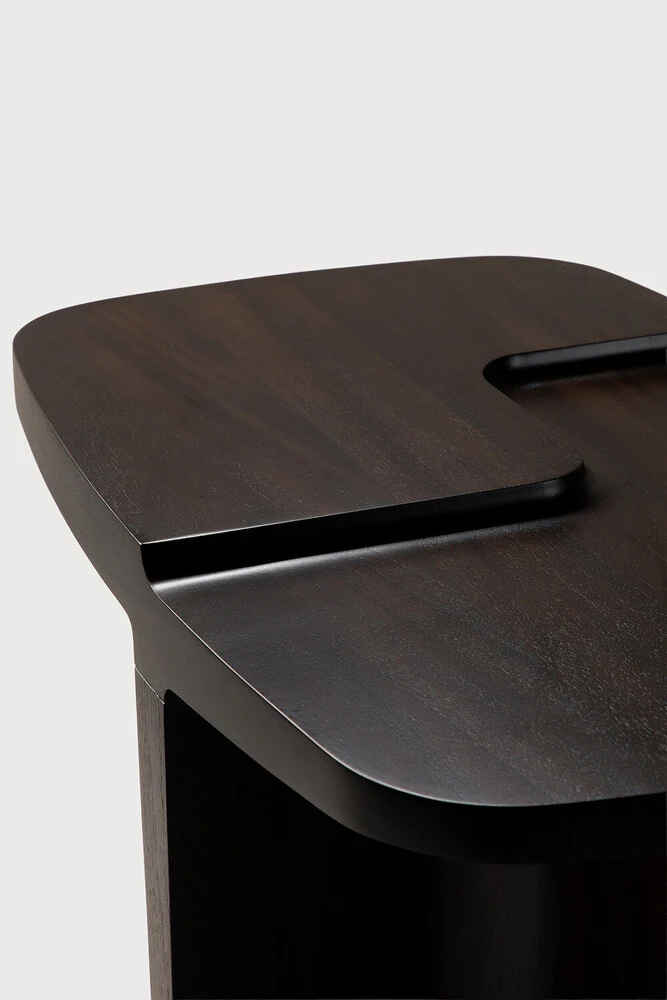 ETHNICRAFT BRUTALIST SIDE TABLE - MAHOGANY ROSE BROWN | $789.00 - Image 3