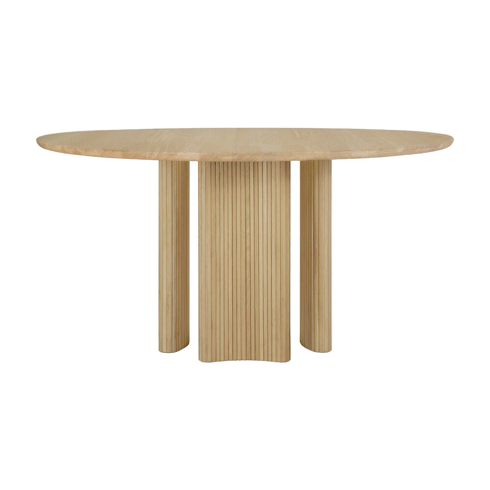 ETHNICRAFT ROLLER MAX ROUND DINING TABLE – OAK | ,369.00