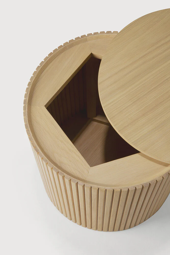 ETHNICRAFT ROLLER MAX SIDE TABLE - OAK | $699.00 - Image 3