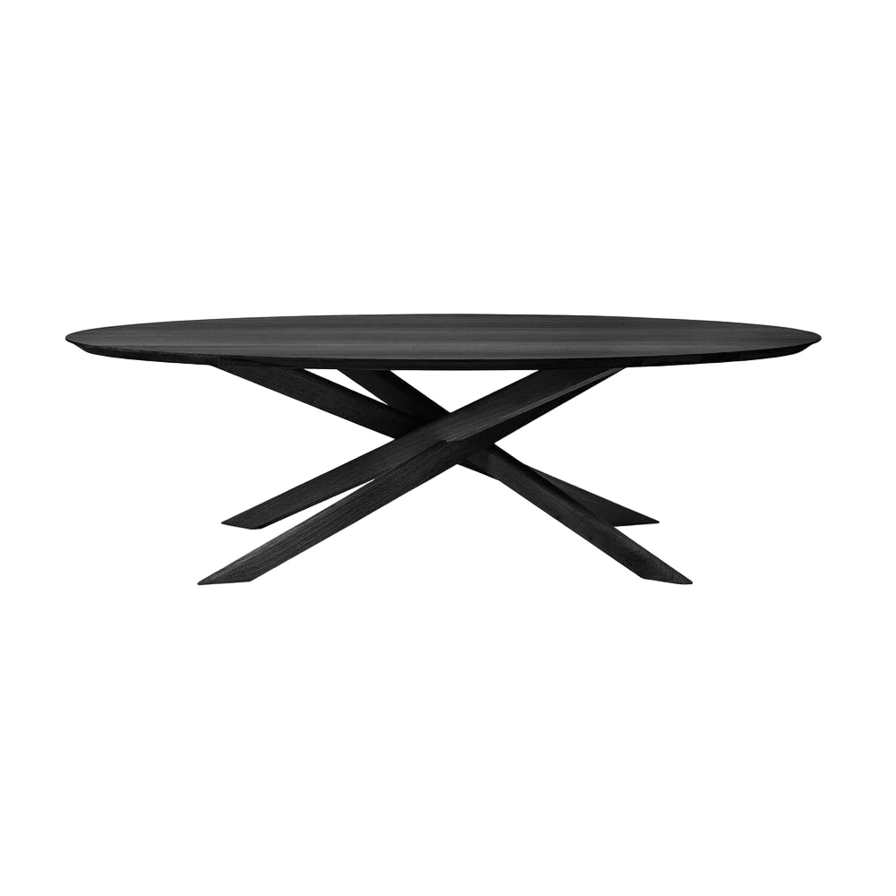 ETHNICRAFT MIKADO OVAL DINING TABLE – OAK BLACK | ,659.00