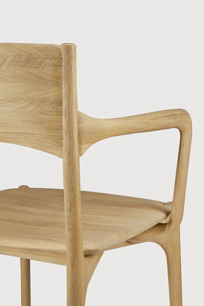 ETHNICRAFT PI DINING CHAIR - OAK - WITH ARMREST | $1,399.00 - Image 3
