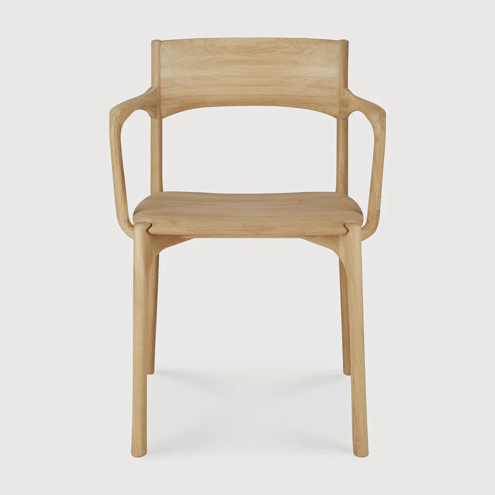 ETHNICRAFT PI DINING CHAIR - OAK - WITH ARMREST | $1,399.00 - Image 2